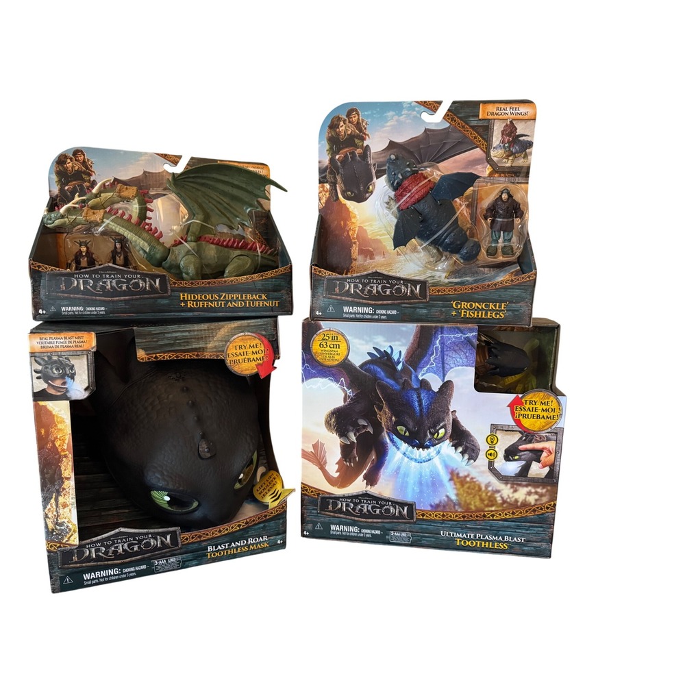 How to Train Your DragonBundle Toothless Mask Plasma Blast Zippleback Gronckle